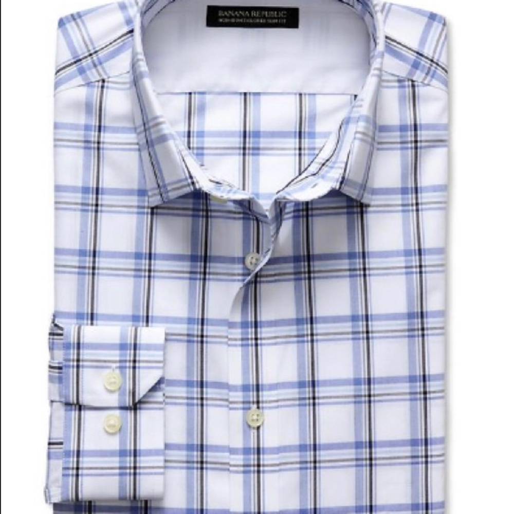 Banana Republic non-iron tailored slim fit shirt.